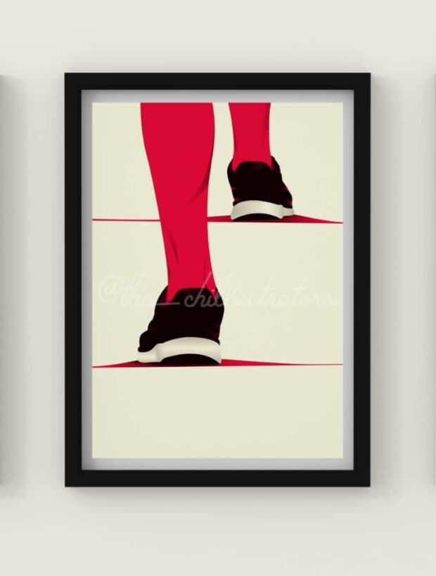 Athlete Wall Poster – The Chillustrator