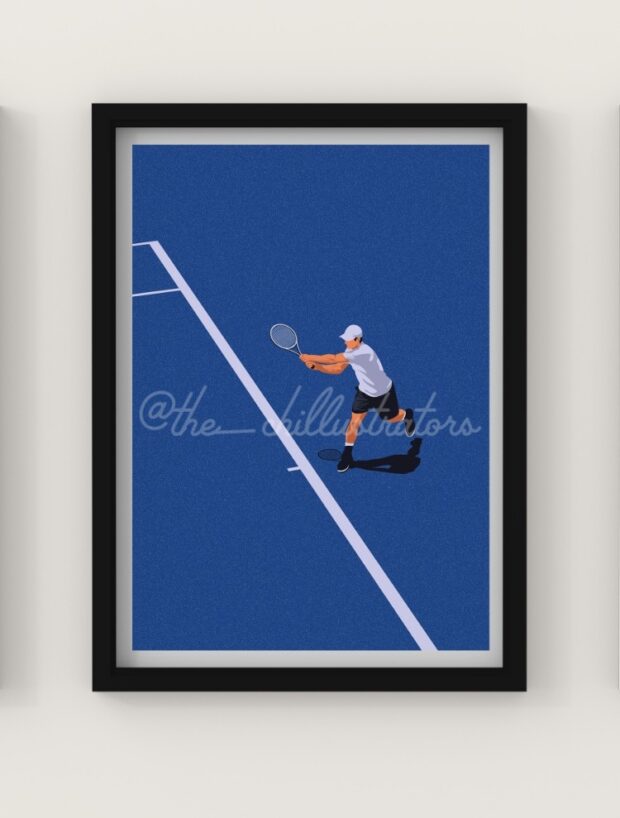 Tennis Player Wall Poster
