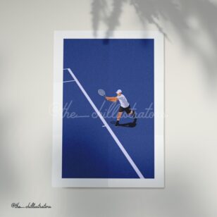 Tennis Player Wall Poster