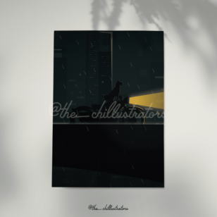 bike and dog lovers Wall Poster