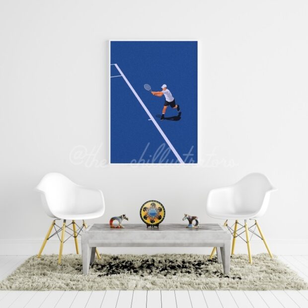 Tennis Player Wall Poster