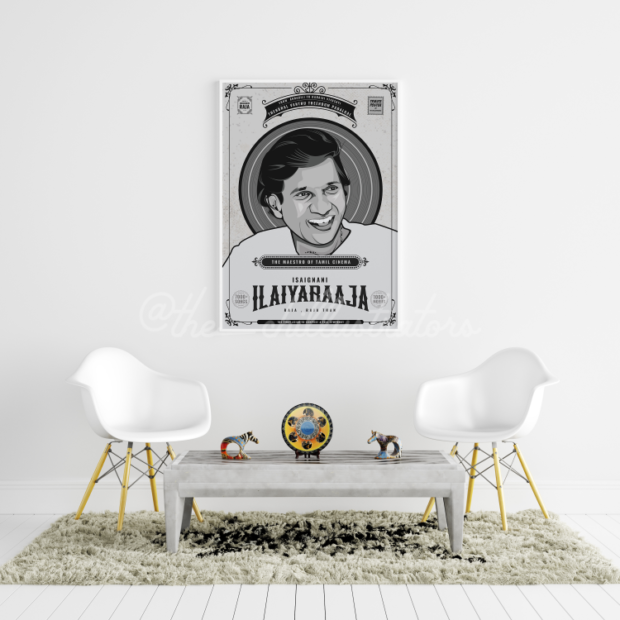 Ilaiyaraaja Retro Poster