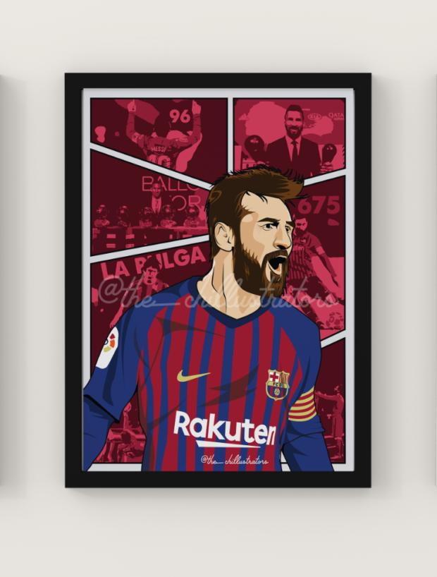 Lionel Messi poster frame
