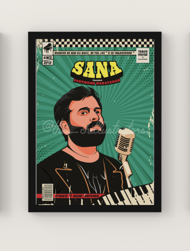 Santhosh Narayanan Poster Frame