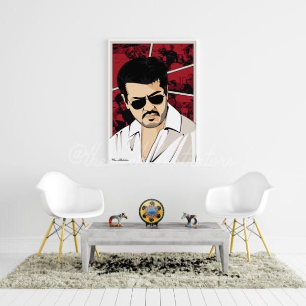 Ajith Wall poster Frame