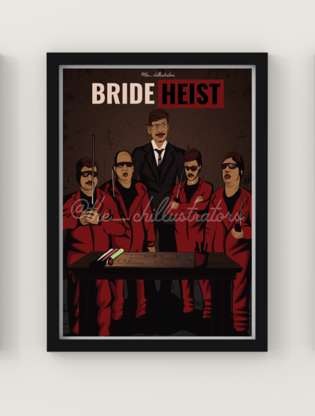 Bride Heist Poster Frame