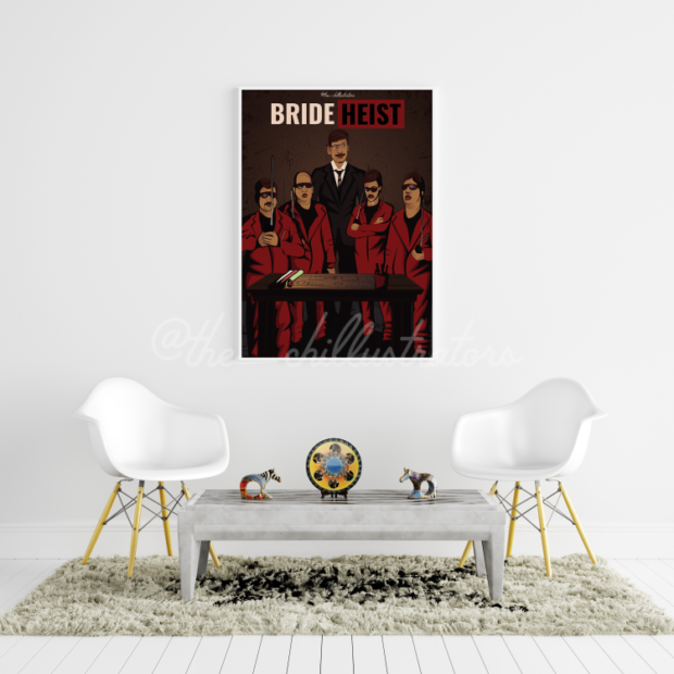 Bride Heist Poster Frame
