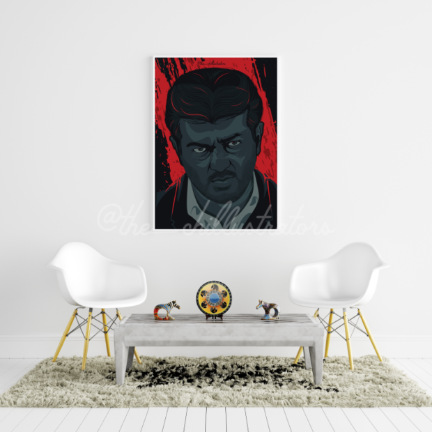 Billa Ajith Poster Frame